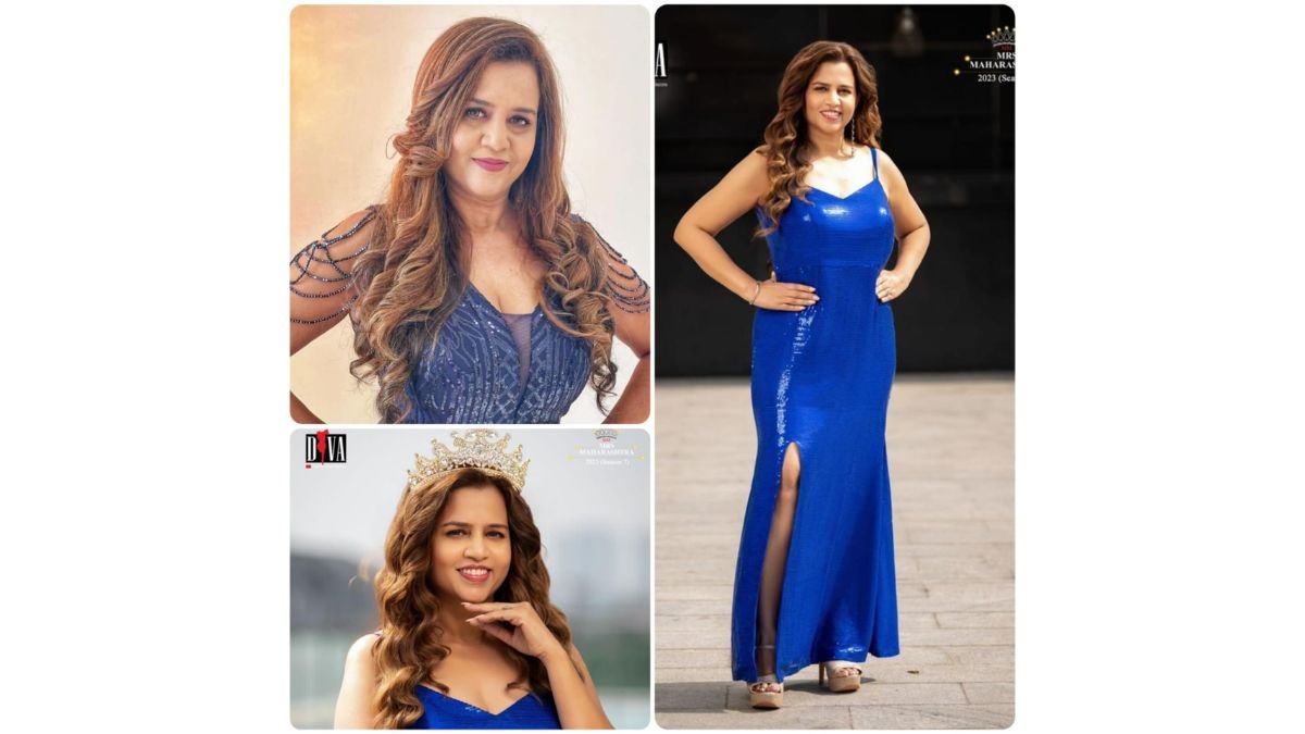 Ranjana Shah wins coveted Mrs Photogenic award at  Mrs Maharashtra 2023 held by DIVA Pageants