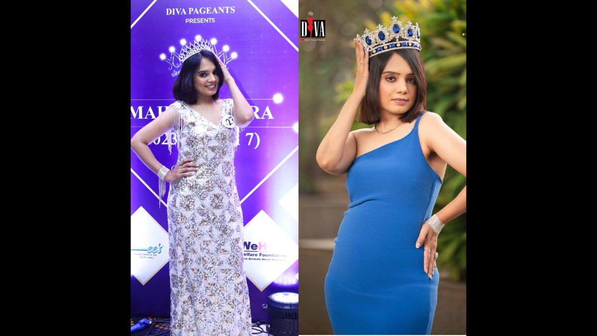 Rajashree Deshpande Won the title of Mrs Maharashtra Timeless Beauty in Diva Pageant 2023