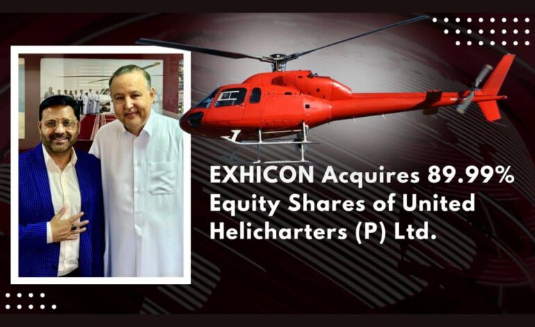 Exhicon Acquires 89.99 Percent of United Helicharters