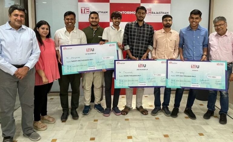 TiE Rajasthan’s TiE U Program Empowers College Startups for Fourth Consecutive Year