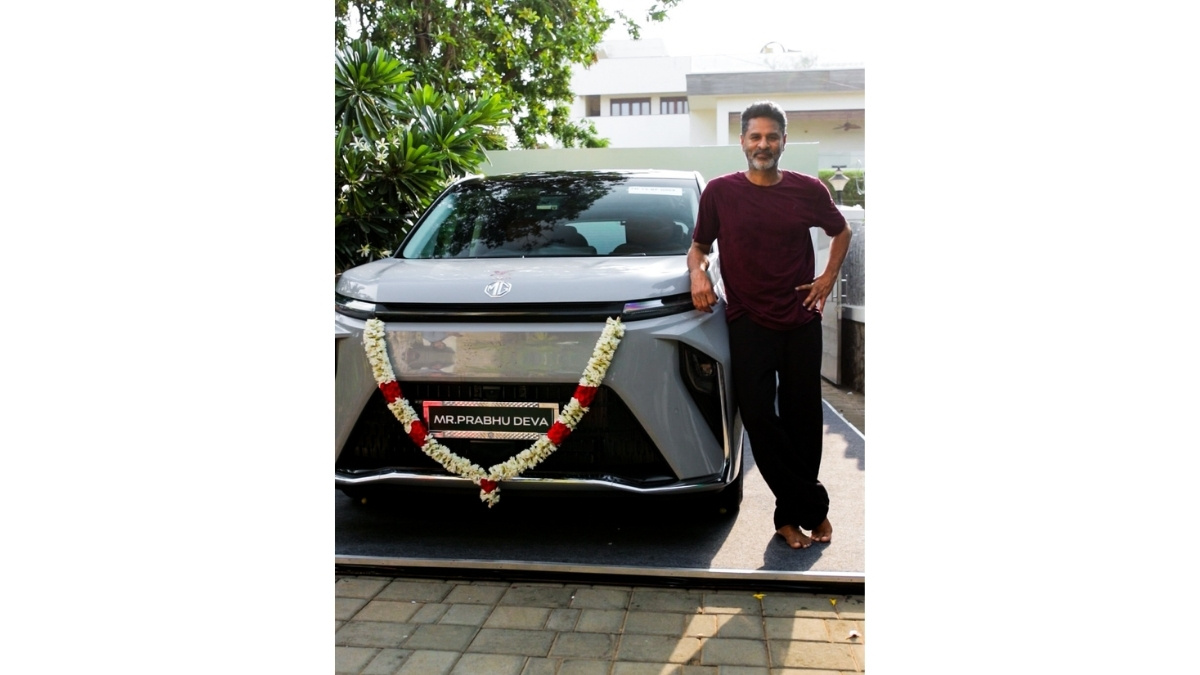 Prabhu Deva Welcomes the MG M9 – Presidential Limousine by MG SELECT